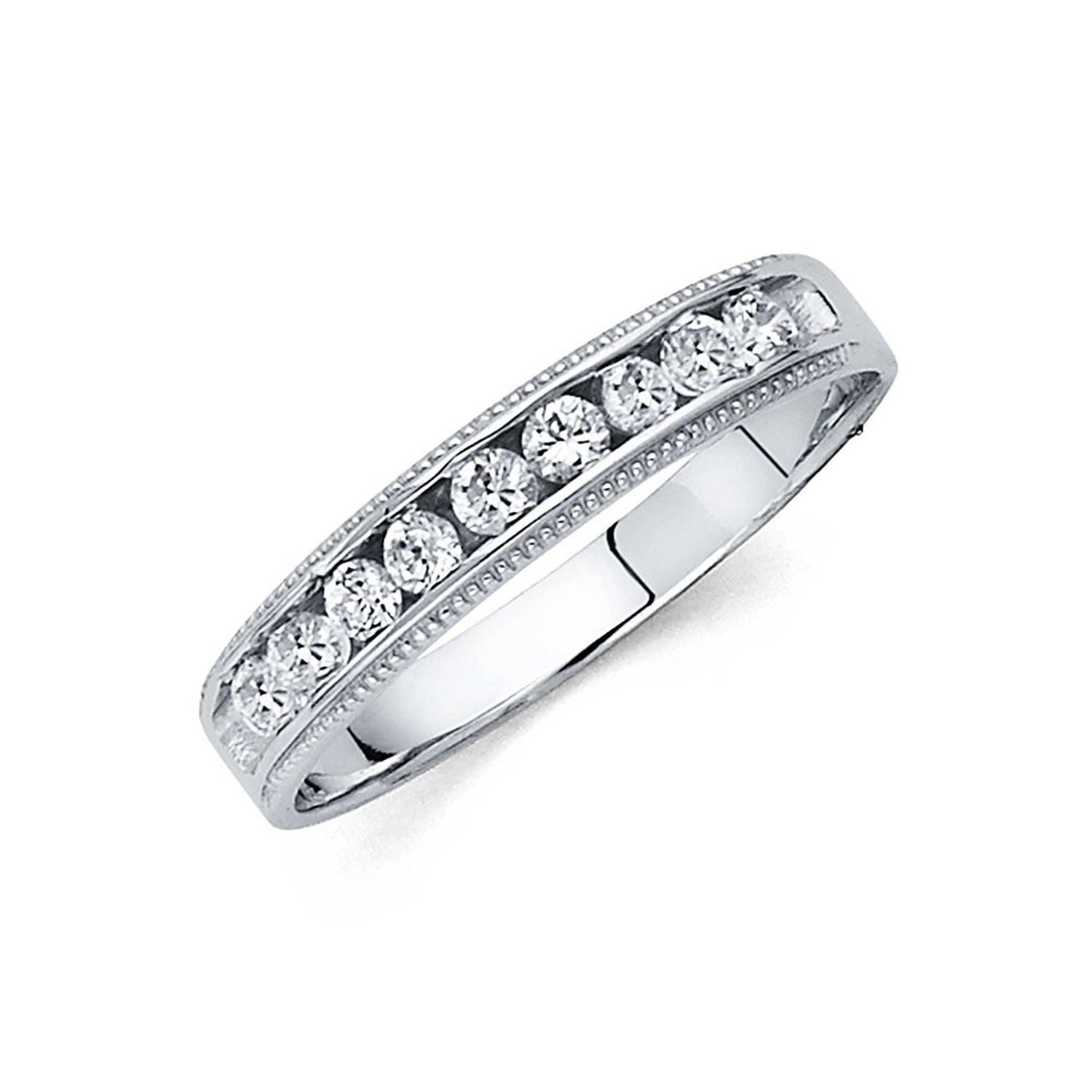14KW CZ WEDDING BAND MEN (RG233)