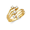 14KY CZ FANCY RING (RG280)