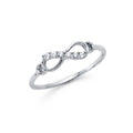14KW CZ INFINITY RING (RG302)