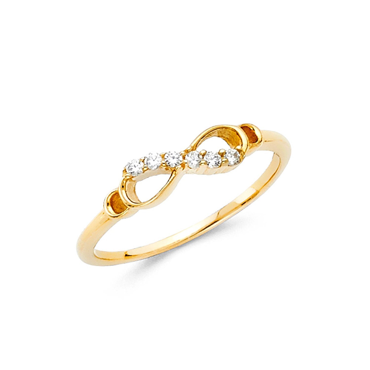 14KY CZ INFINITY RING (RG322)