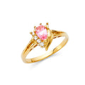 14KY LADIES CZ RING (RG326)