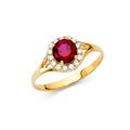 14KY LADIES CZ RING (RG333)