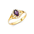 14KY LADIES CZ RING (RG334)