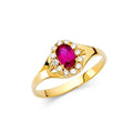 14KY LADIES CZ RING (RG360)