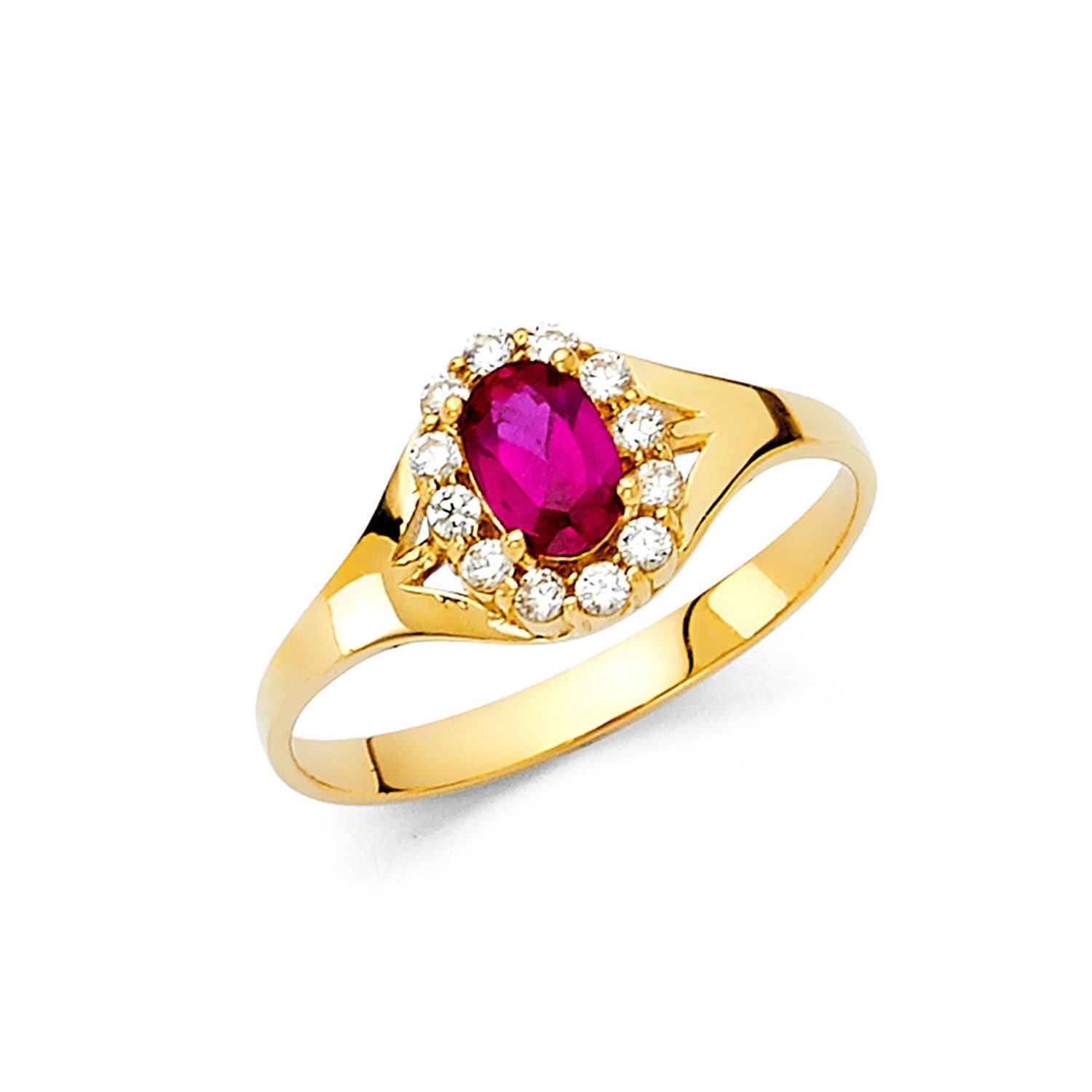 14KY LADIES CZ RING (RG360)