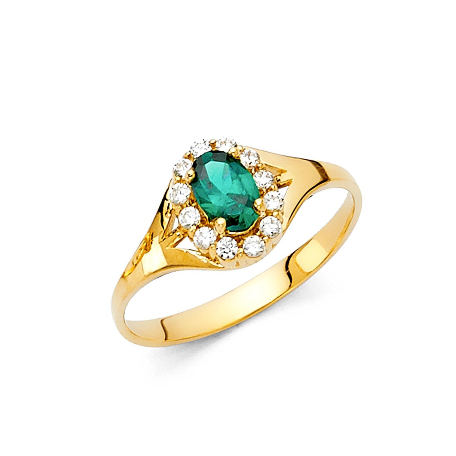 14KY LADIES CZ RING (RG362)