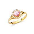 14KY LADIES CZ RING (RG368)