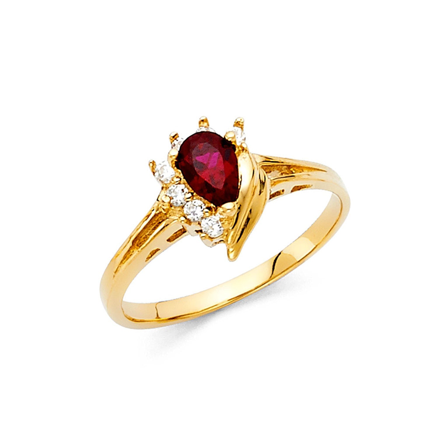 14KY LADIES CZ RING (RG370)