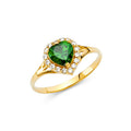 14KY LADIES CZ RING (RG377)