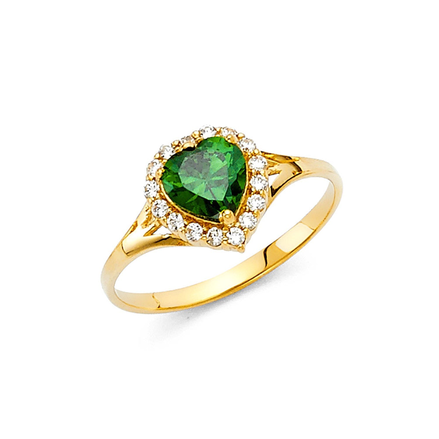 14KY LADIES CZ RING (RG377)