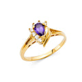 14KY LADIES CZ RING (RG379)