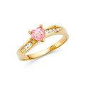 14KY LADIES CZ RING (RG380)