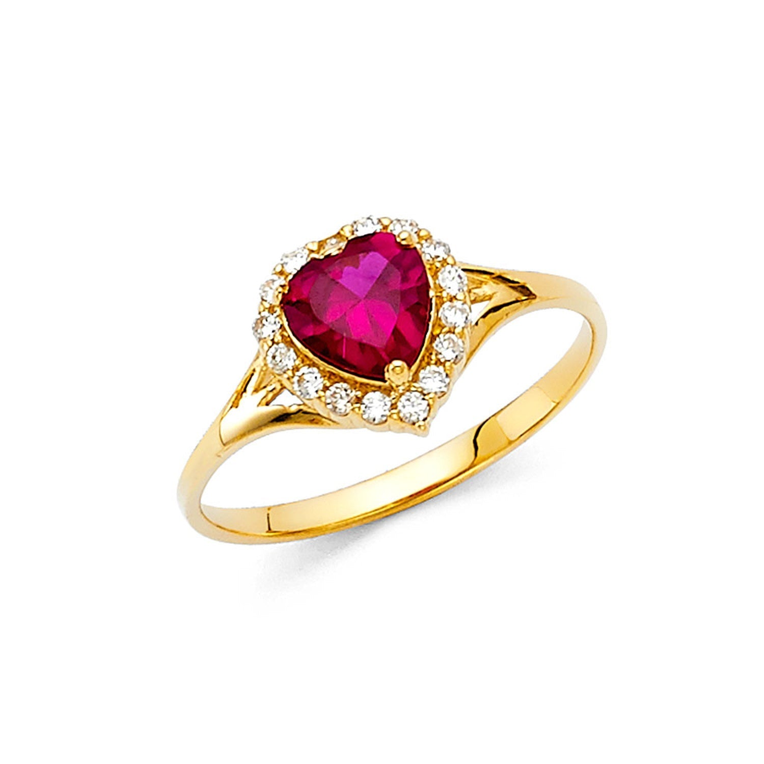 14KY LADIES CZ RING (RG382)