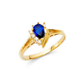 14KY LADIES CZ RING (RG386)