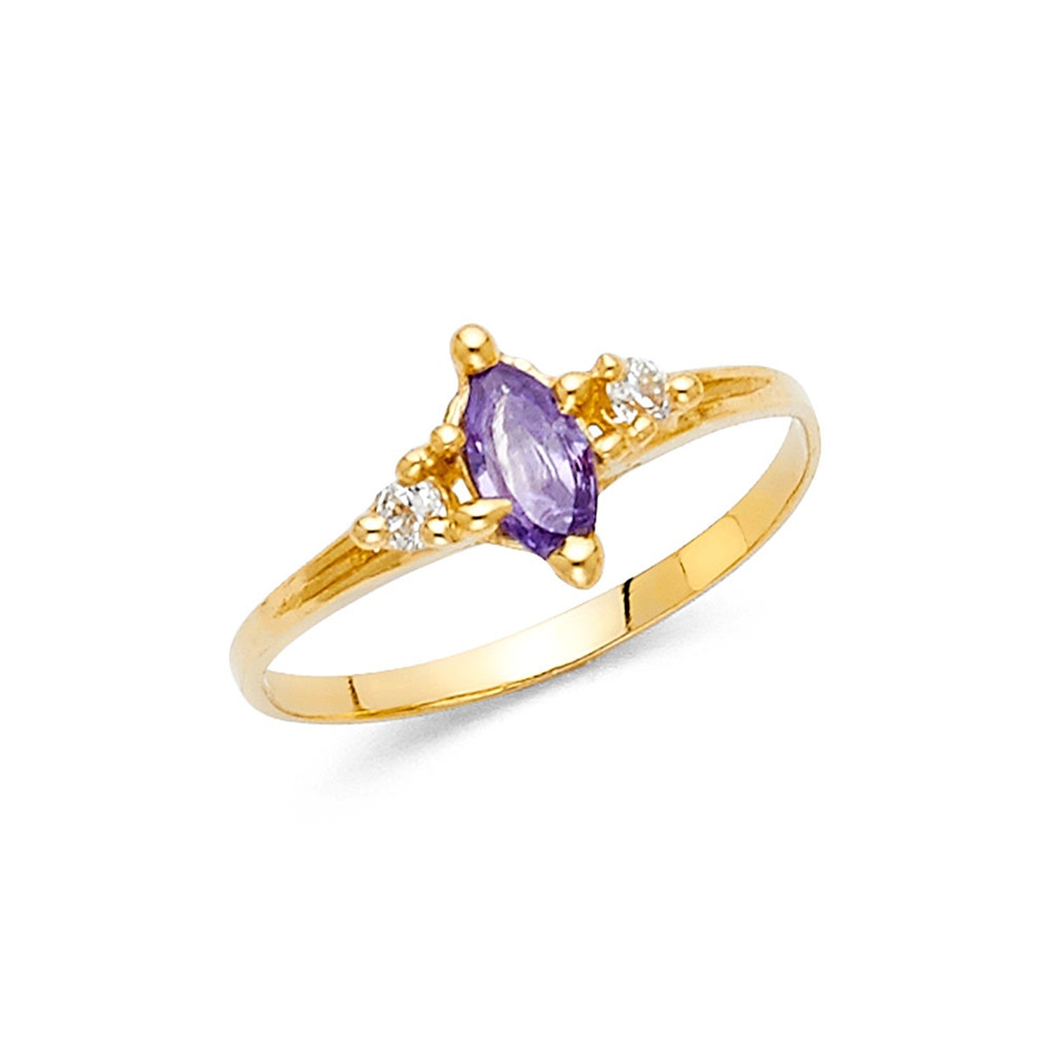 14KY LADIES CZ RING (RG402)