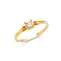 14KY LADIES CZ RING (RG419)