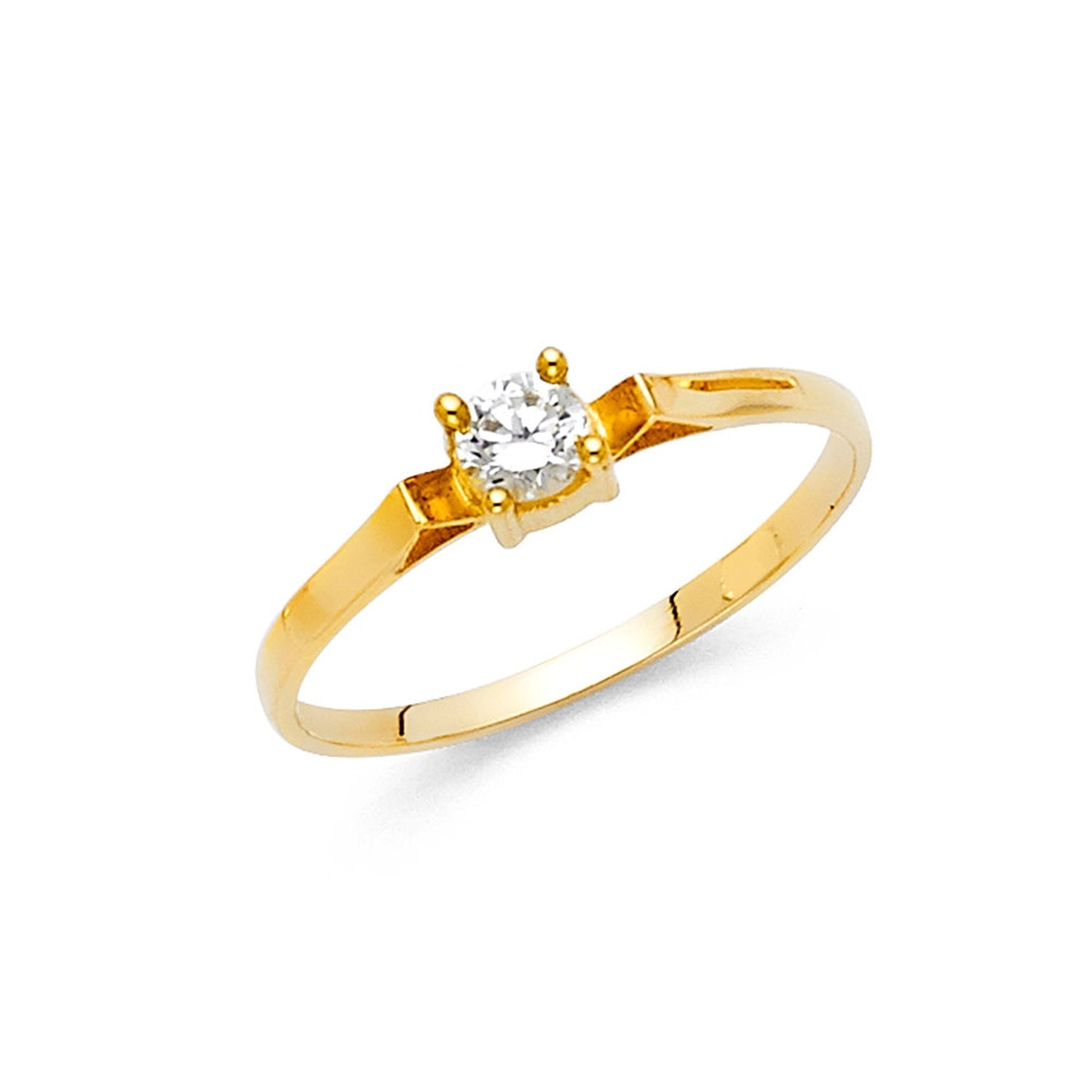 14KY LADIES CZ RING (RG419)