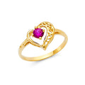 14KY LADIES CZ RING (RG427)