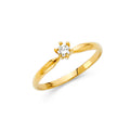 14KY LADIES CZ RING (RG444)