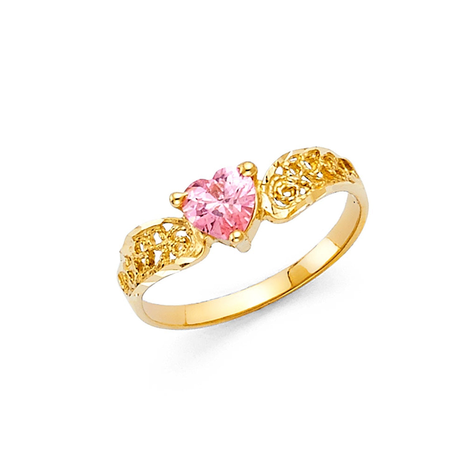 14KY LADIES CZ RING (RG457)