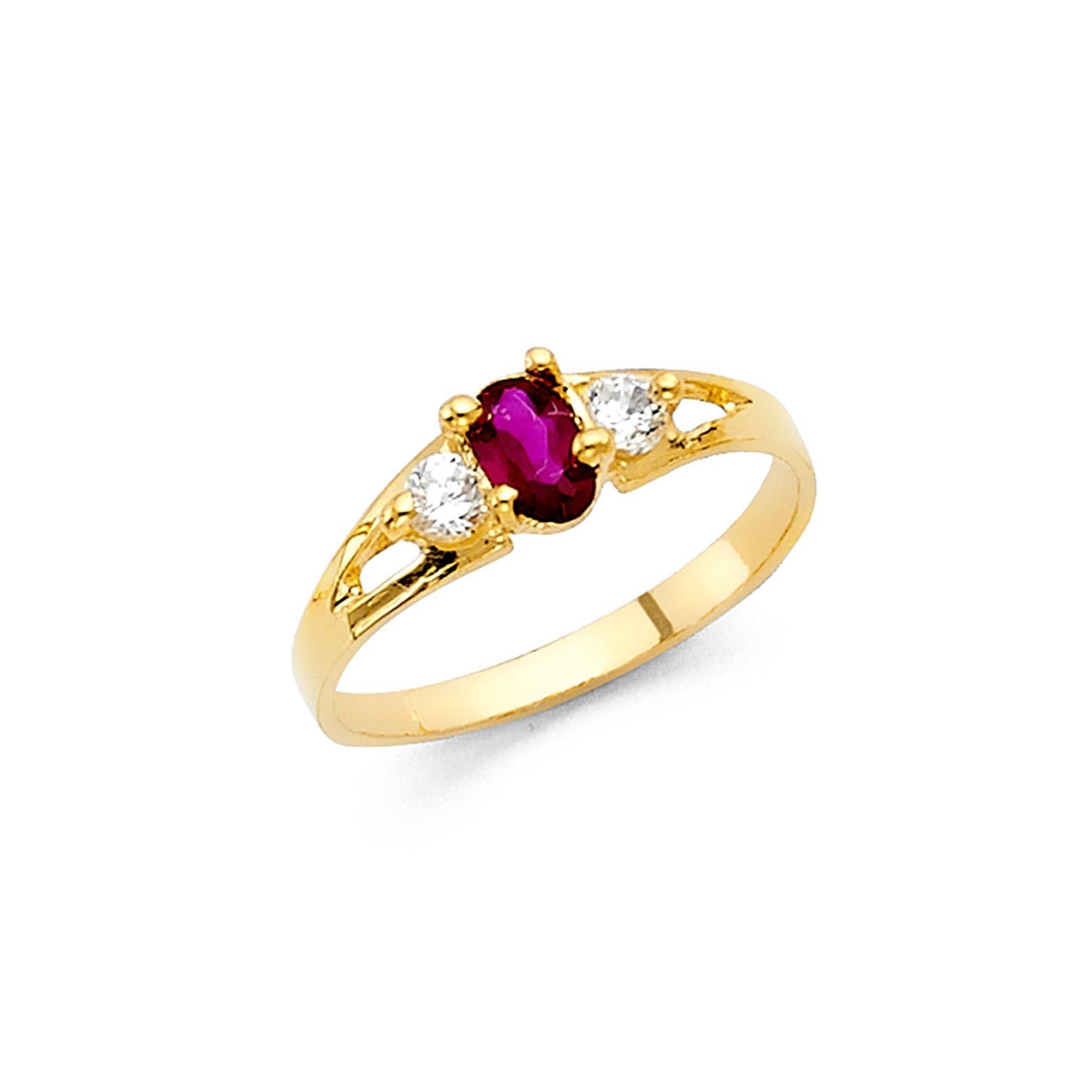 14KY BABY CZ RINGS (RG514)