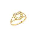 14KY BABY CZ RINGS (RG518)