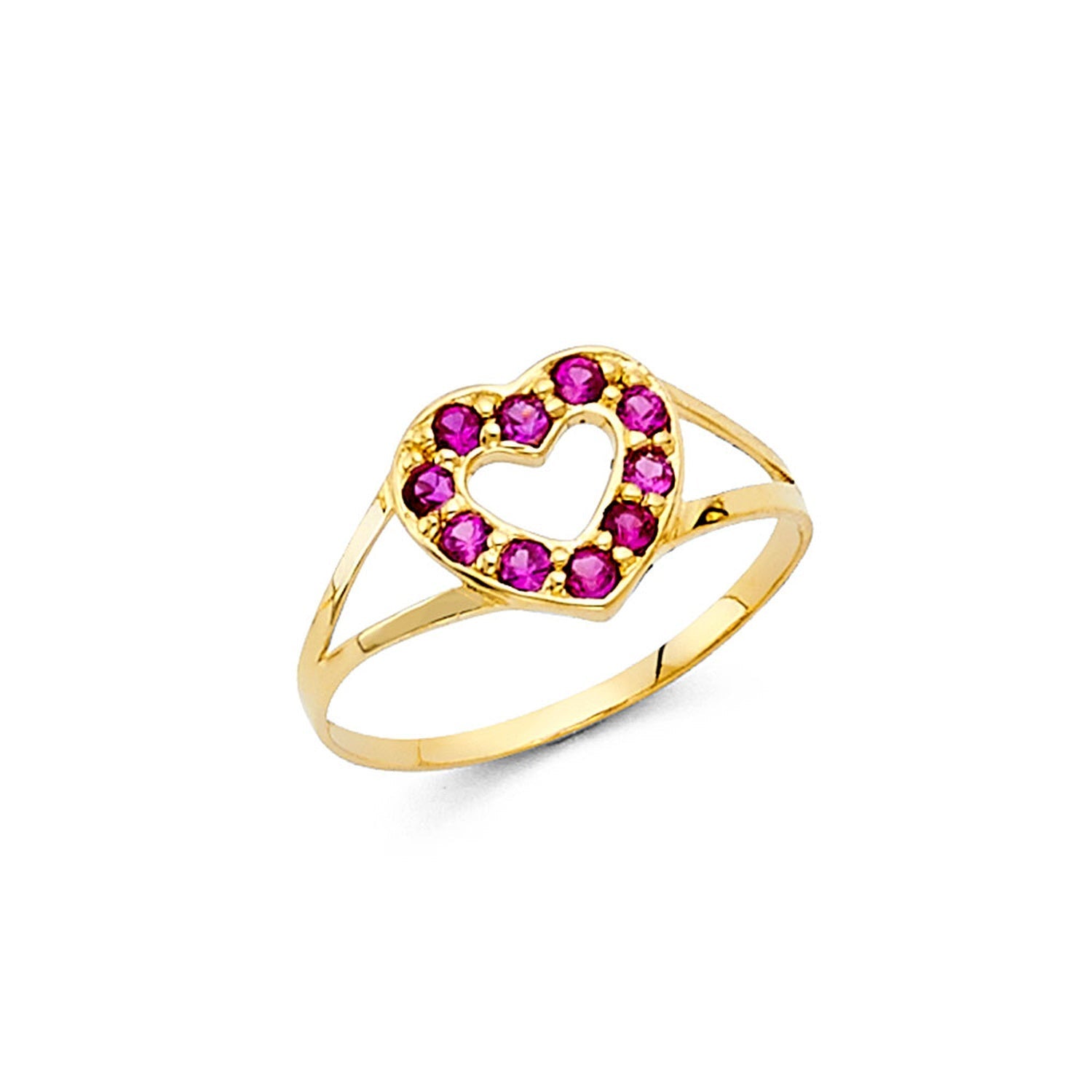 14KY BABY CZ RINGS (RG519)