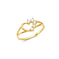 14KY BABY CZ RINGS (RG520)