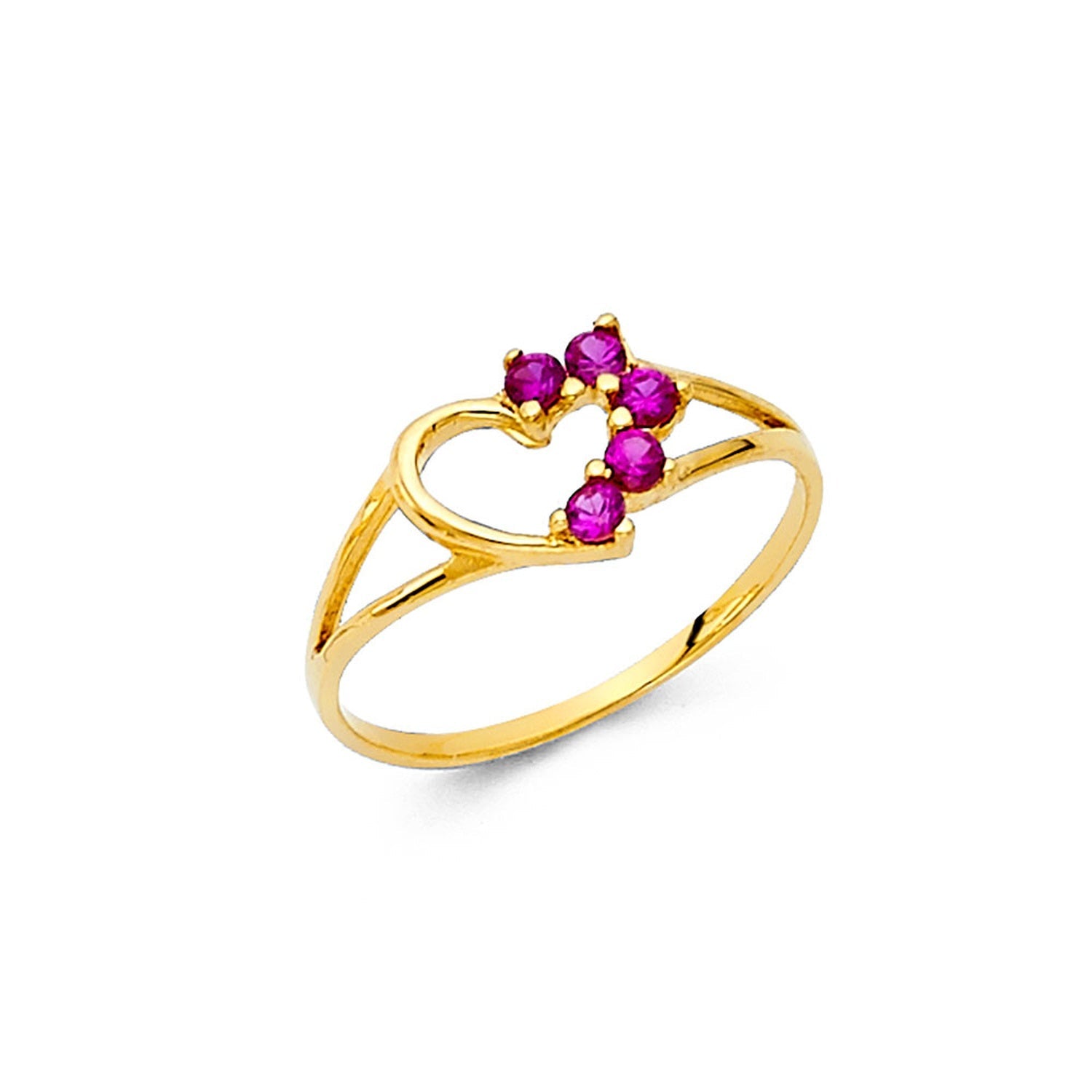 14KY BABY CZ RINGS (RG521)