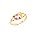 14KY BABY CZ RINGS (RG528)