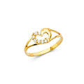 14KY BABY CZ RINGS (RG529)