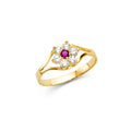 14KY BABY CZ RINGS (RG534)