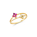 14KY BABY CZ RINGS (RG536)