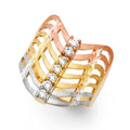 14K 3C SEMANARIO CZ RINGS (RG573)