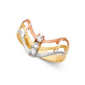 14K 3C SEMANARIO CZ RINGS (RG575)