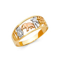 14K 3C LUCKY RINGS (RG587)