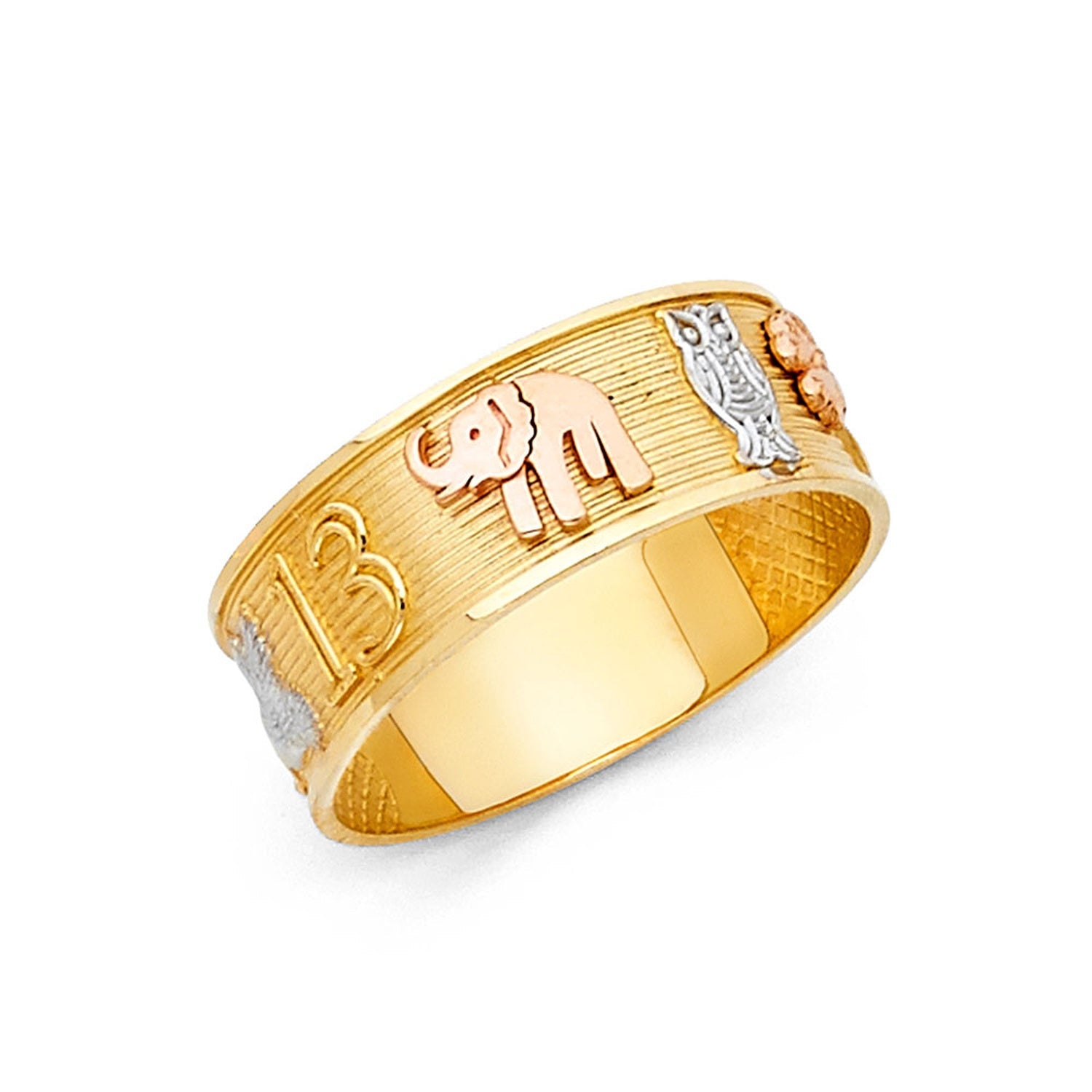 14K 3C LUCKY RINGS (RG590)