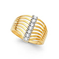 14K 2T SEMANARIO CZ RINGS (RG597)
