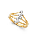 14KY SEMANARIO CZ RINGS (RG601)