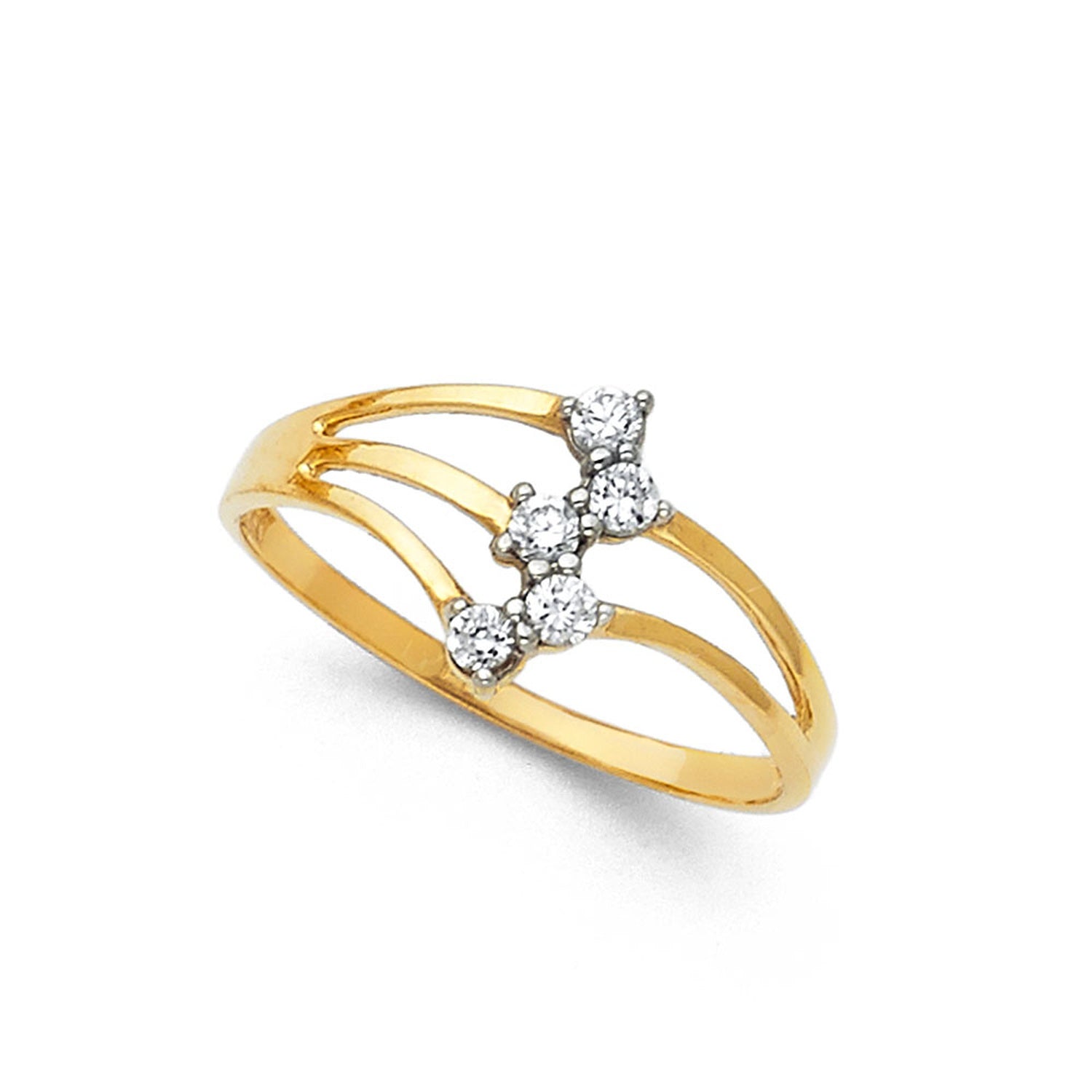 14K 2T SEMANARIO CZ RINGS (RG602)