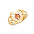 14K 2C FLOWER RINGS (RG606)