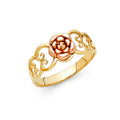 14K 2C FLOWER RINGS (RG607)