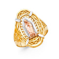 14K 3C GUADALUPE RINGS (RG609)