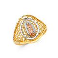 14K 3C GUADALUPE RINGS (RG611)