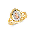 14K 3C GUADALUPE RINGS (RG614)
