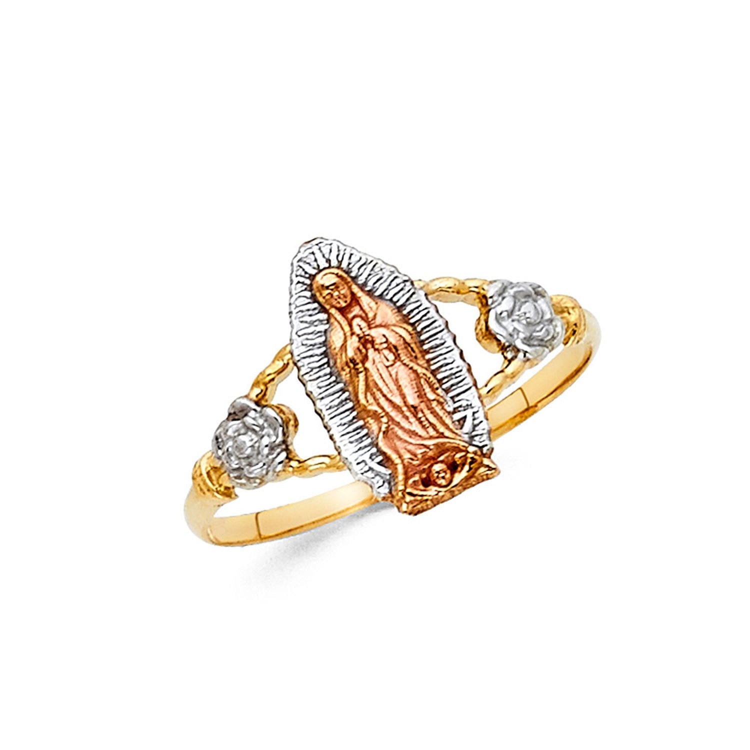 14K 3C GUADALUPE RINGS (RG620)