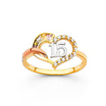 14K 2T 15 YR CZ RING (RG676)