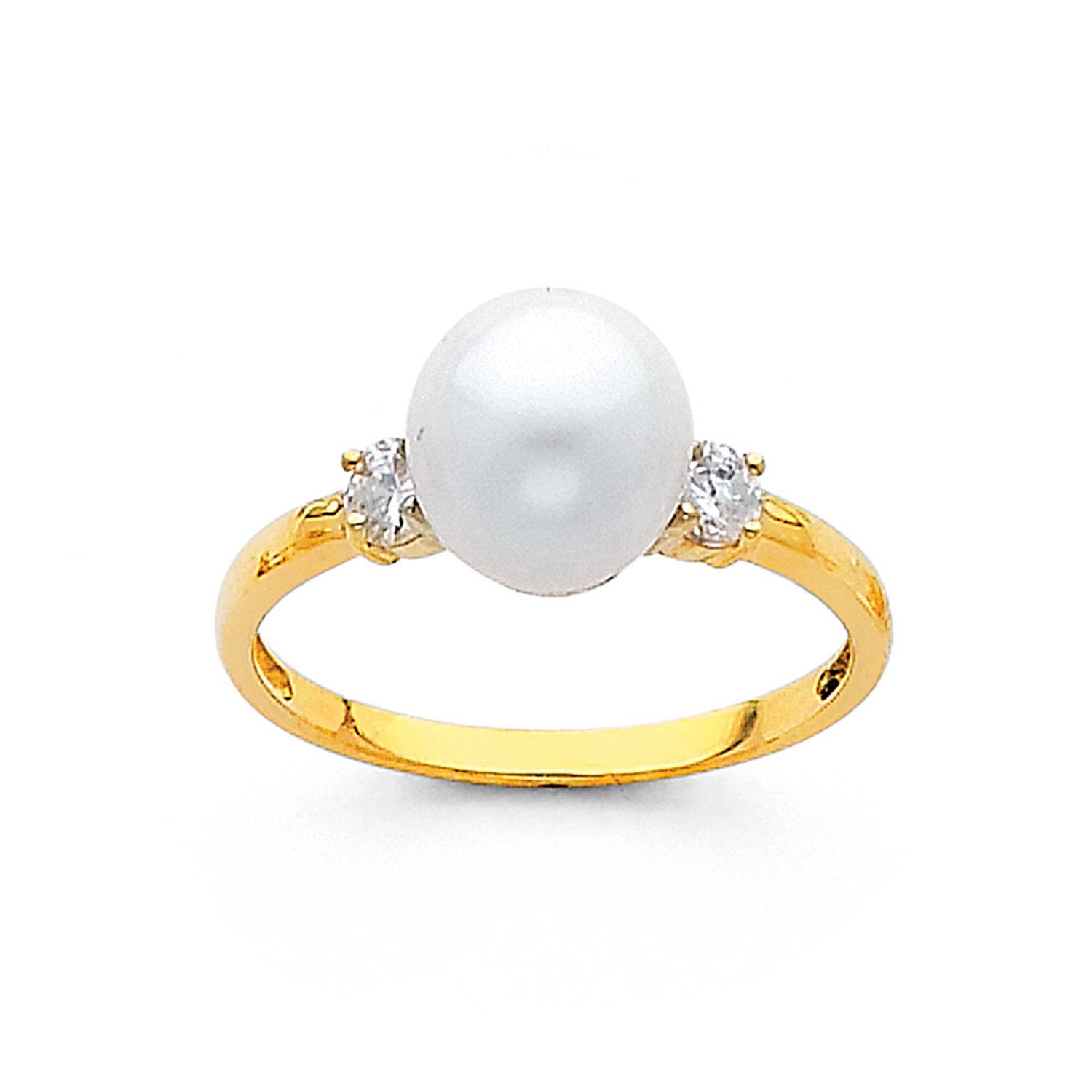 14KY PEARL RINGS (RG696)