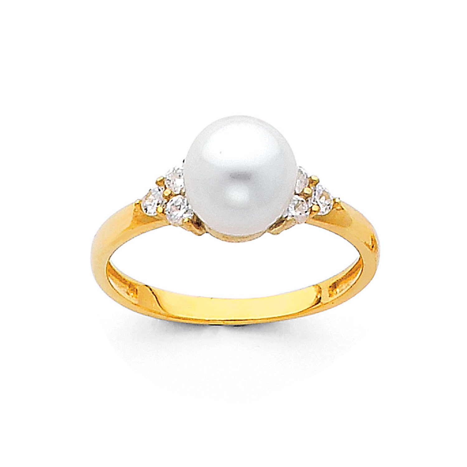 14KY PEARL RINGS (RG697)
