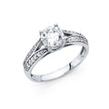 14KW CZ ENGAGMENT RING (RG701)